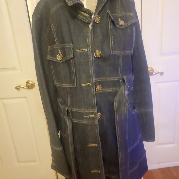 Laundry by Shelli Segal Jean Trench Jacket - Picture 8 of 16